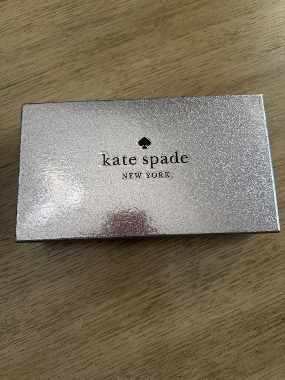kate spade New York Glitter Zip Pouch in Mint - Picture 4 of 5